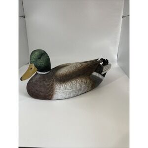 Jules A.‎ Bouillet 1989 Mallard Duck Decoy Resin Shaker Prairie Shop 7"